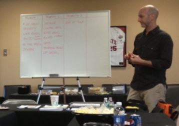 IHCD's Josh Safdie addresses participants in the New Britain, Connecticut Field Based Training Day