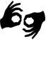 icon for sign language icon for sign language