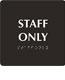 staff only sign