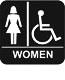 accessible women toilet room signage accessible women toilet room signage